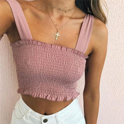 Bow Tie Strap Crop Tops - WREN